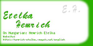 etelka hemrich business card